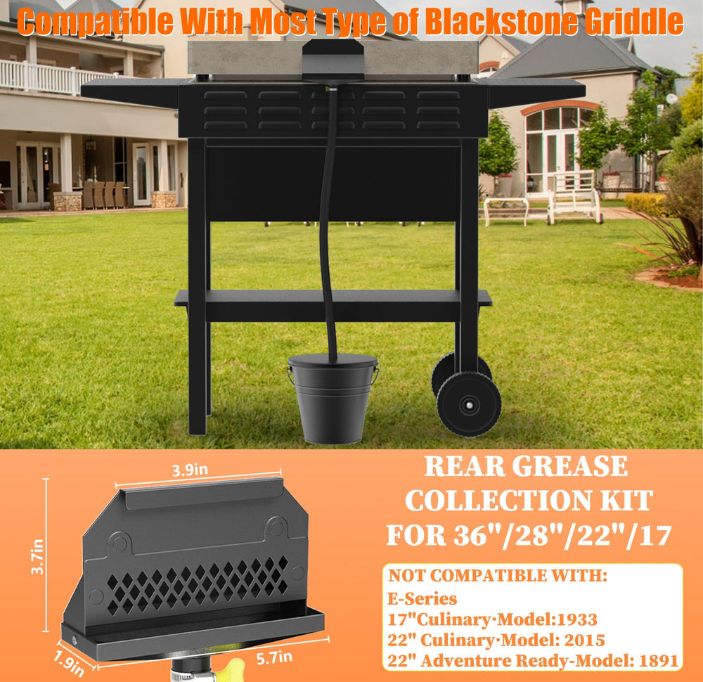 GAMPLAE lidded grease bucket with disposable liners for easy, hygienic disposal