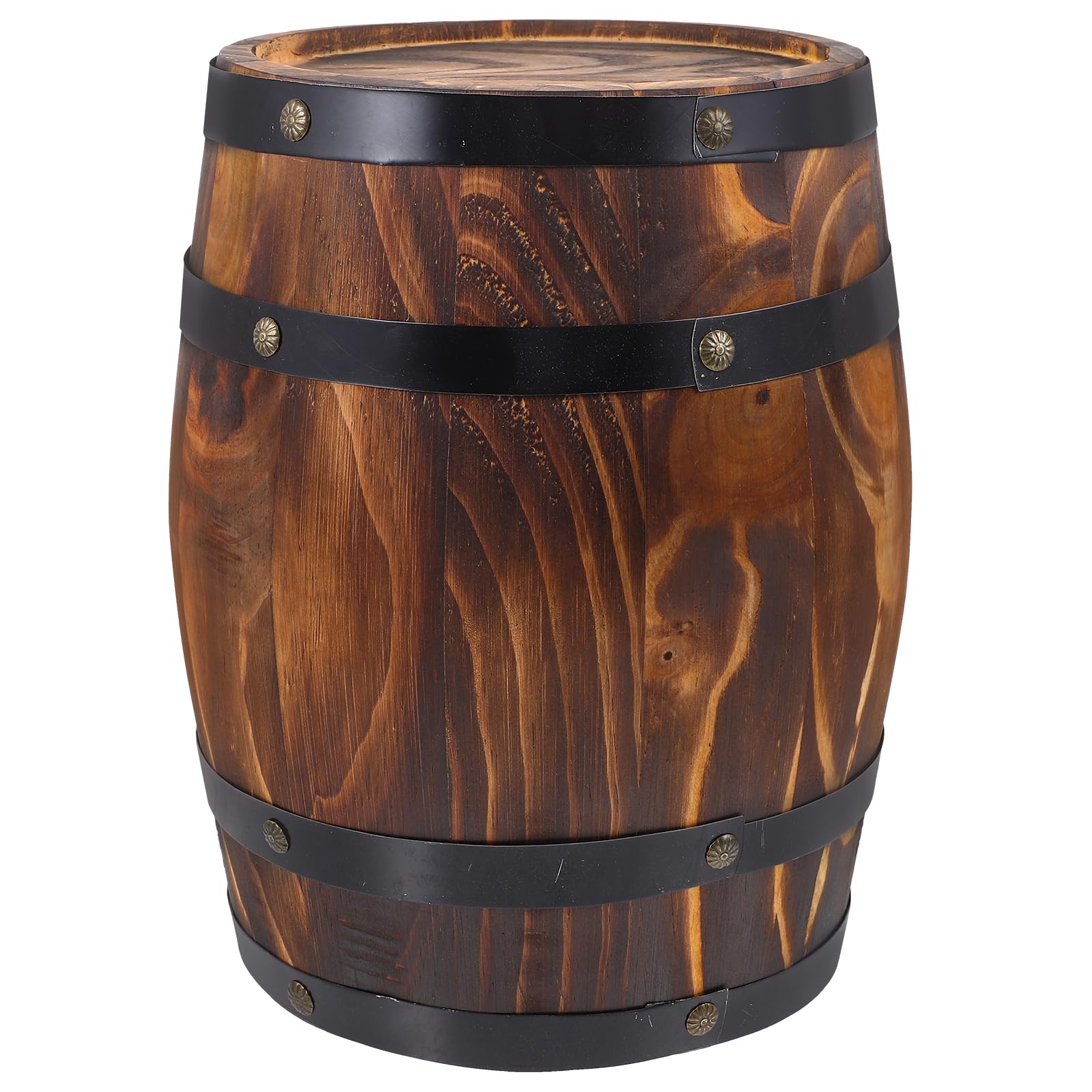 GANAZONO front view of barrel showing rustic look and instant décor appeal