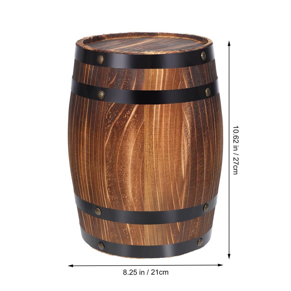 GANAZONO side profile of oak barrel highlighting shape and sturdy build