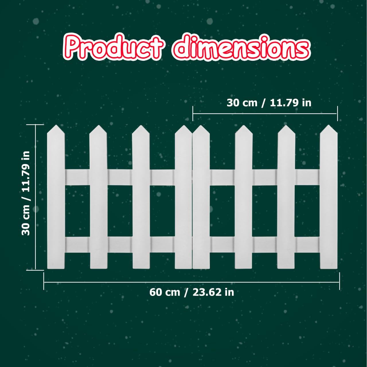 GANAZONO fence next to ruler showing 12-inch size for accurate scale