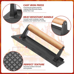 Gandeer wooden handle detail demonstrating insulated grip for safer handling