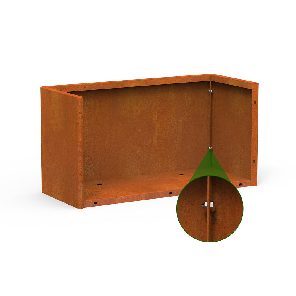 Ganeekiron underside detail showing drainage option and construction quality