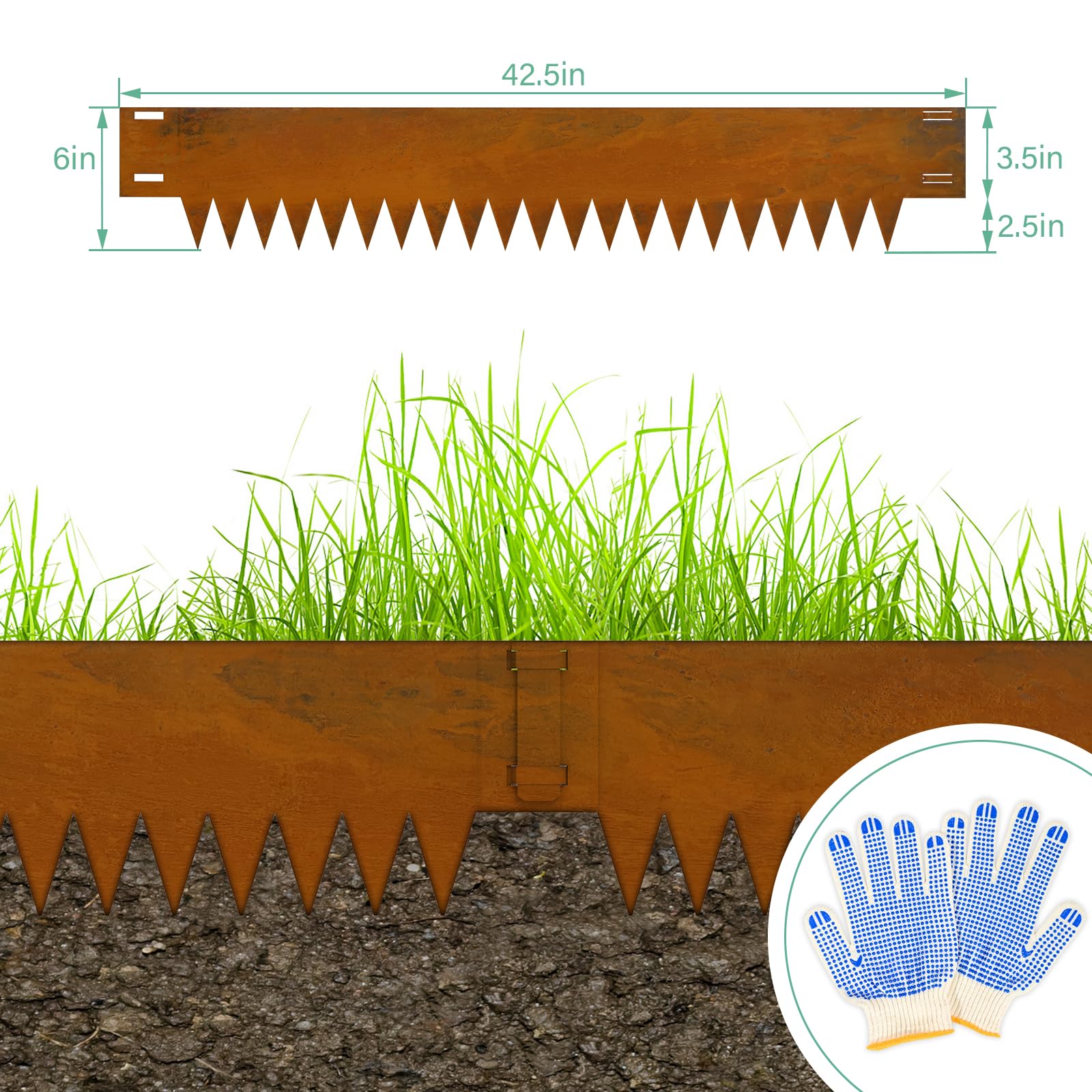 Ganeekiron detail of spike and clip fastener showing secure installation benefit