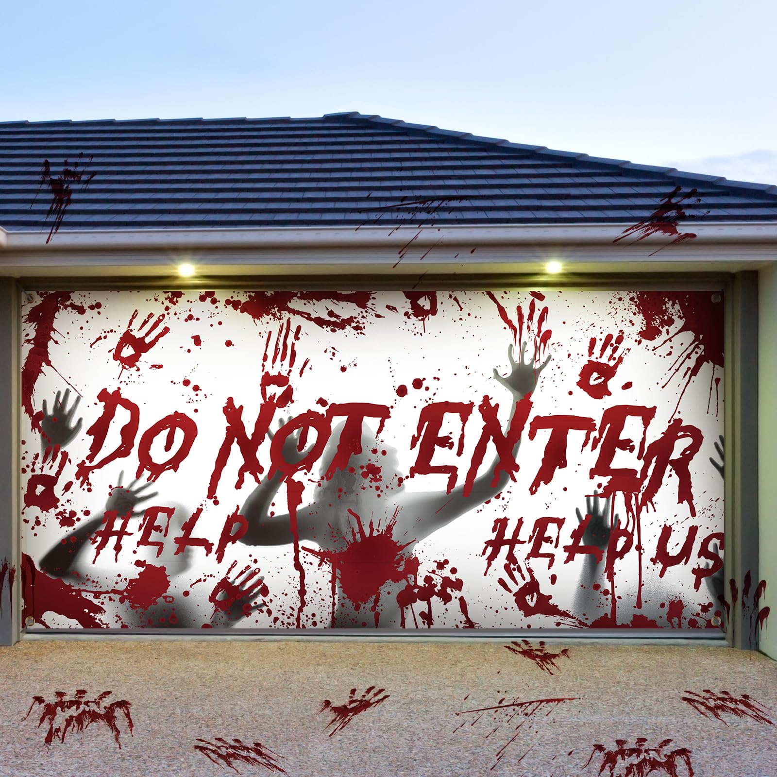 Ganeen banner front view showing bold DO NOT ENTER message and dramatic impact