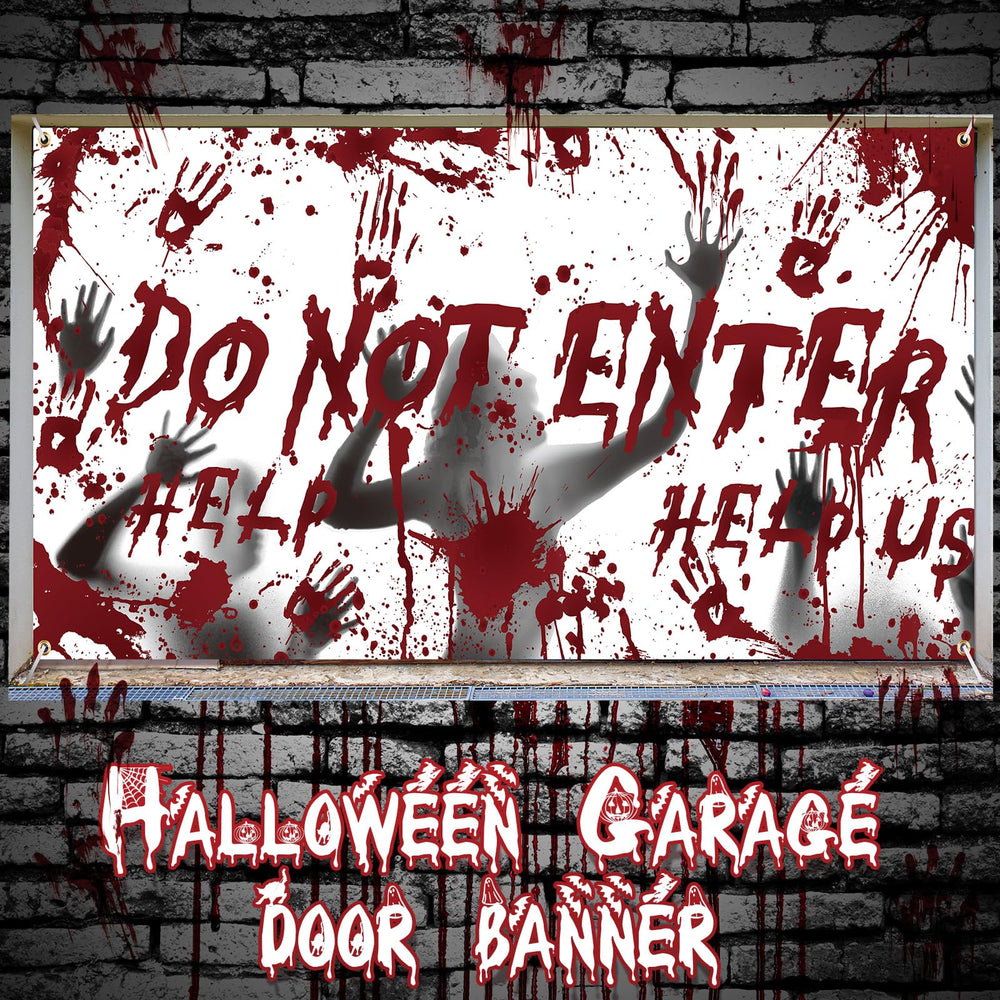 Ganeen hanging on a two-car garage displaying full coverage curb appeal