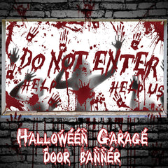 Ganeen hanging on a two-car garage displaying full coverage curb appeal