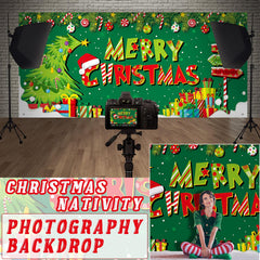 Ganeen installed on garage door creating instant holiday backdrop benefit