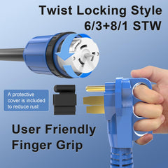 Ganggend female SS2-50R twist‑lock connector demonstrating secure connection benefit