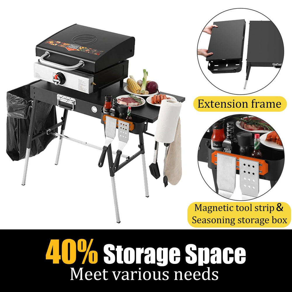 GANGSHELO magnetic spice and knife rack holding tools for quick access