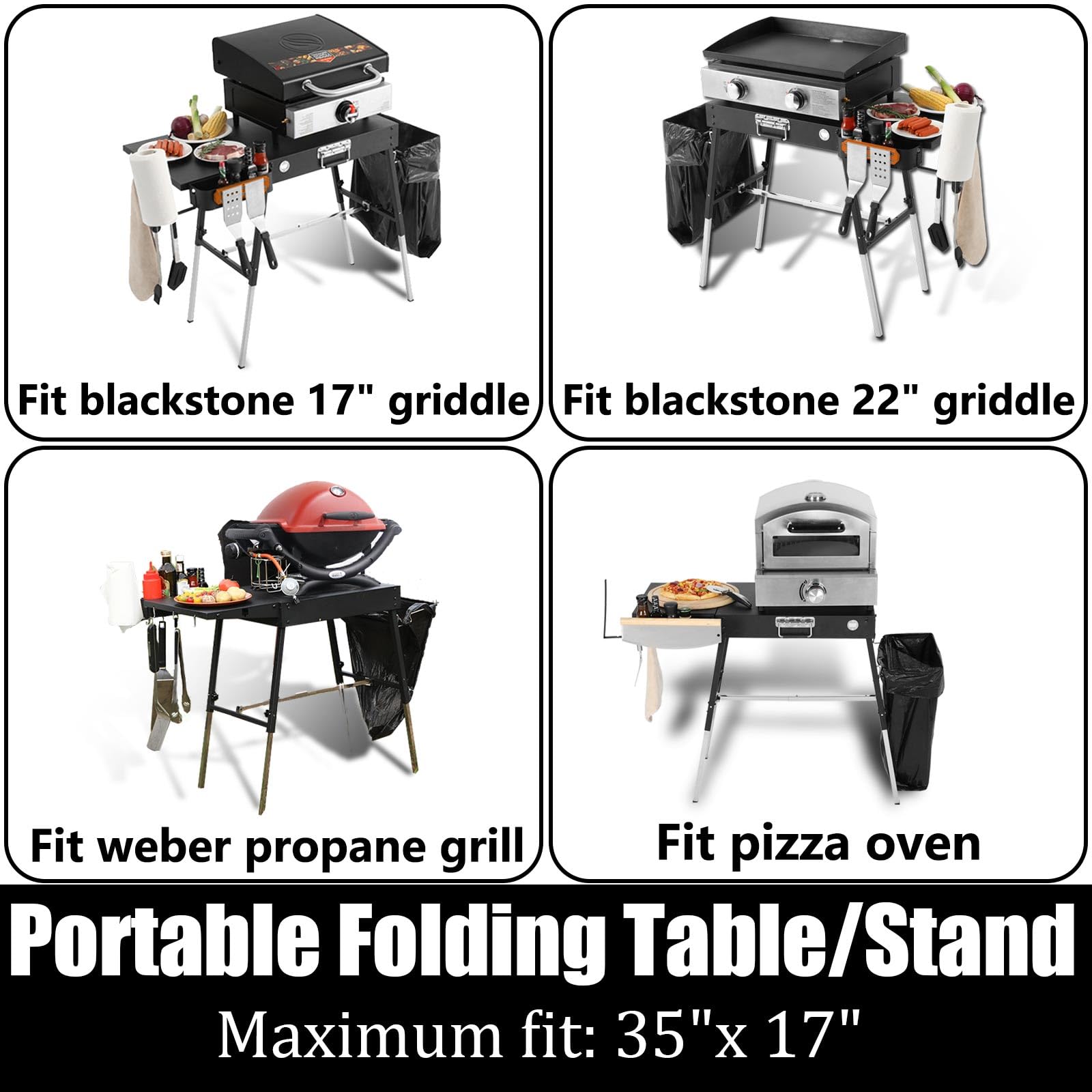 GANGSHELO top surface with 22-inch griddle installed for stable cooking