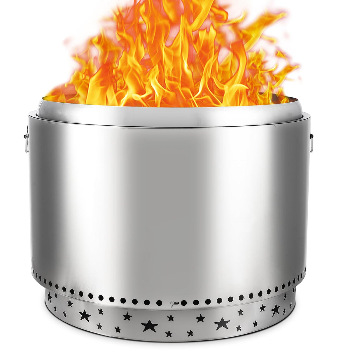 GAOMON front view of 27-inch fire pit showing clean design and durable build benefits