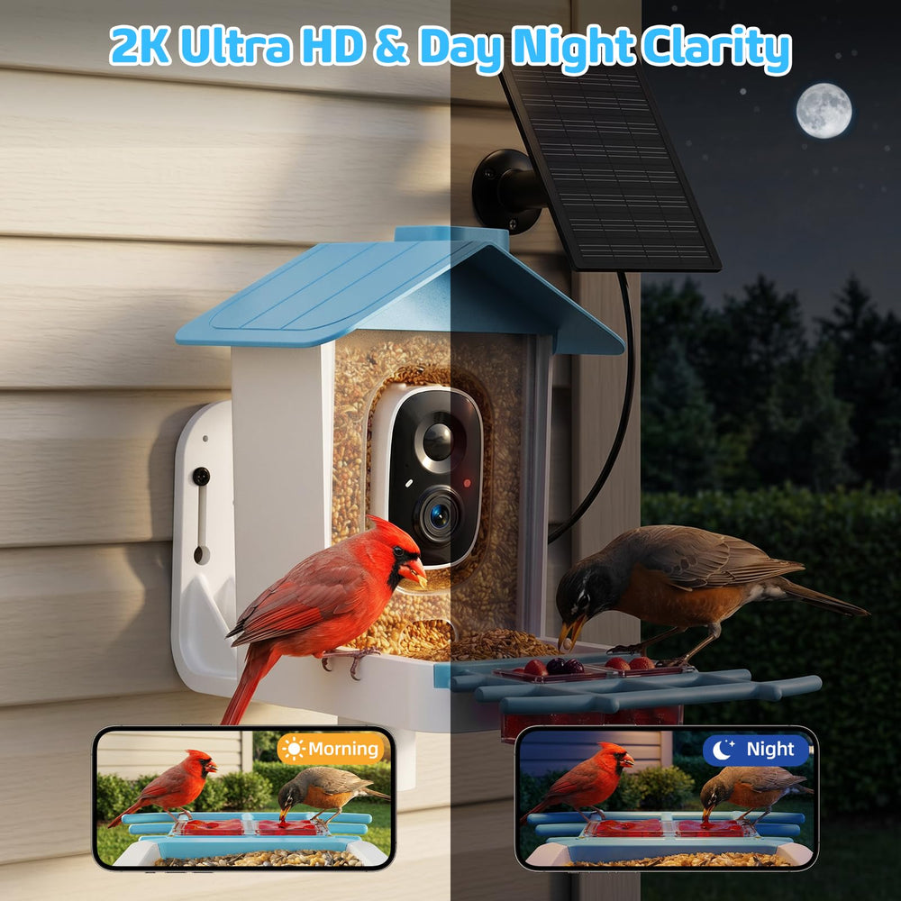 GAOYITK mounted in yard lifestyle scene enabling easy backyard birdwatching