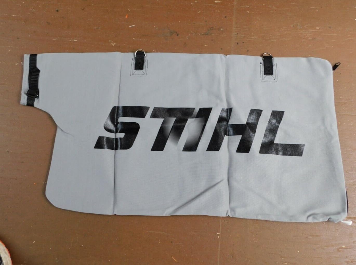 GaRcan front view of vacuum attachment bag showing fit and labeling benefit