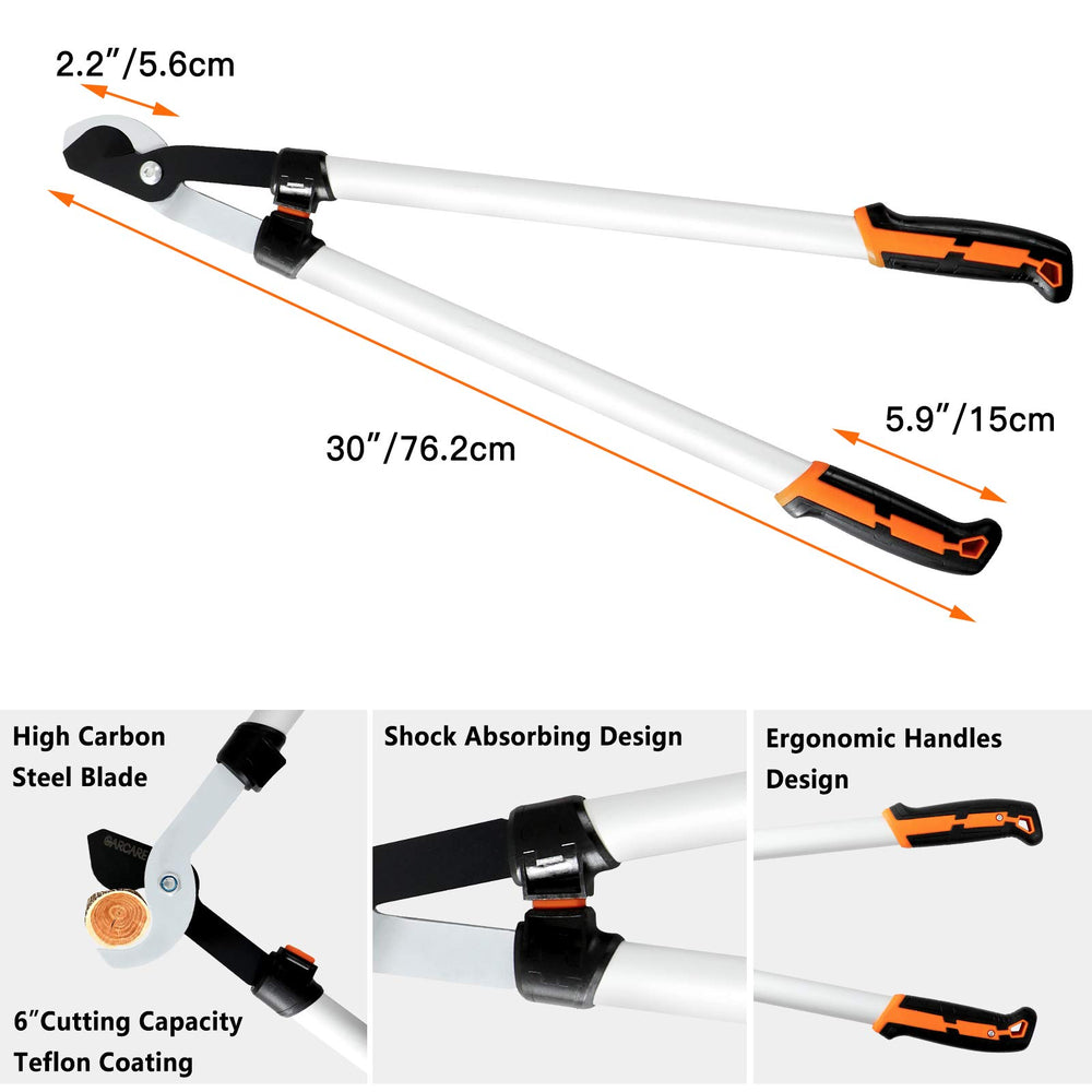 GARCARE garden scissors cutting a stem, precise 20mm pruning benefit