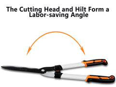 GARCARE hedge shears wavy 9-inch blade detail for smoother hedge trimming