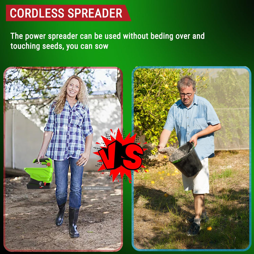 GARCARE on grass near garden tools illustrating versatile, eco-friendly yard care