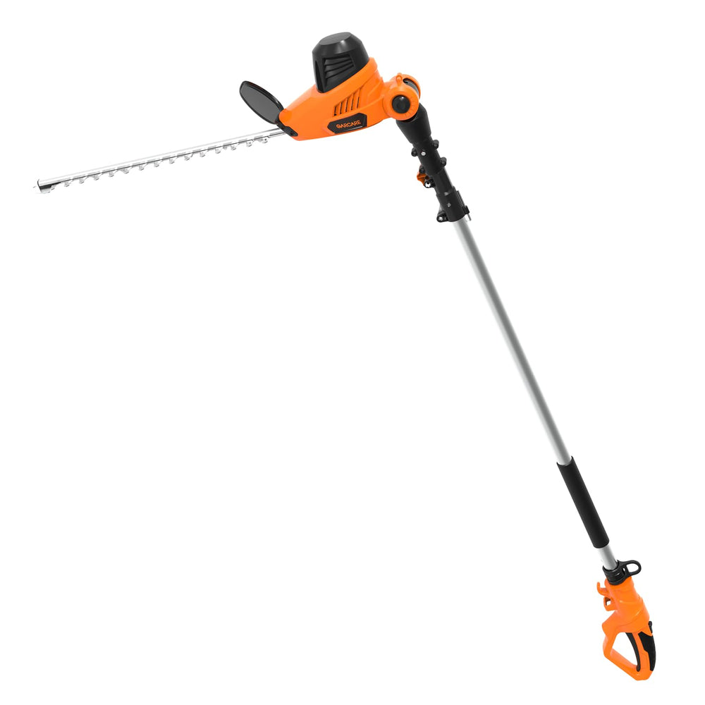 GARCARE pole trimmer front view showing full tool for clear purchase decision