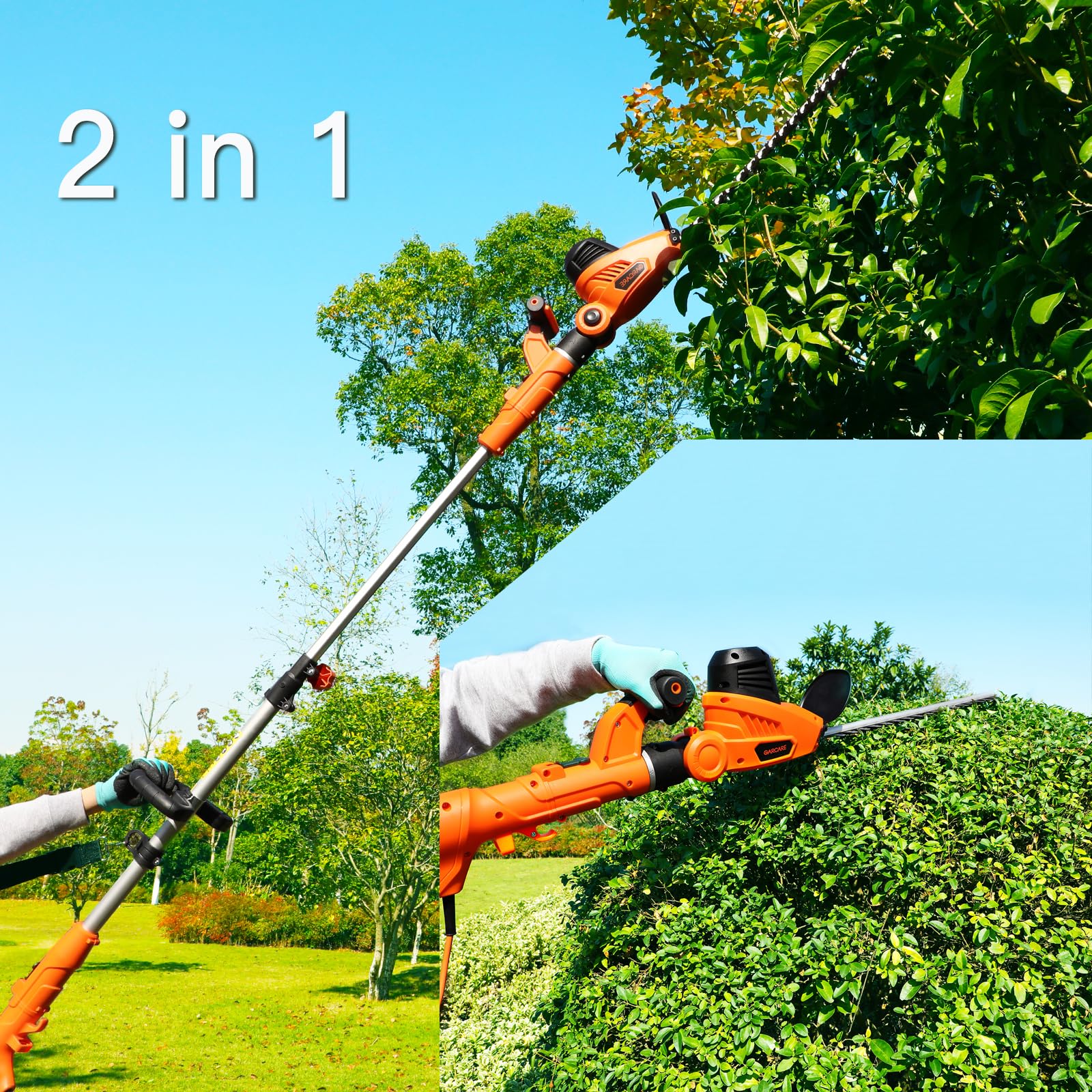 GARCARE near person for size comparison highlighting reach and ergonomic benefit