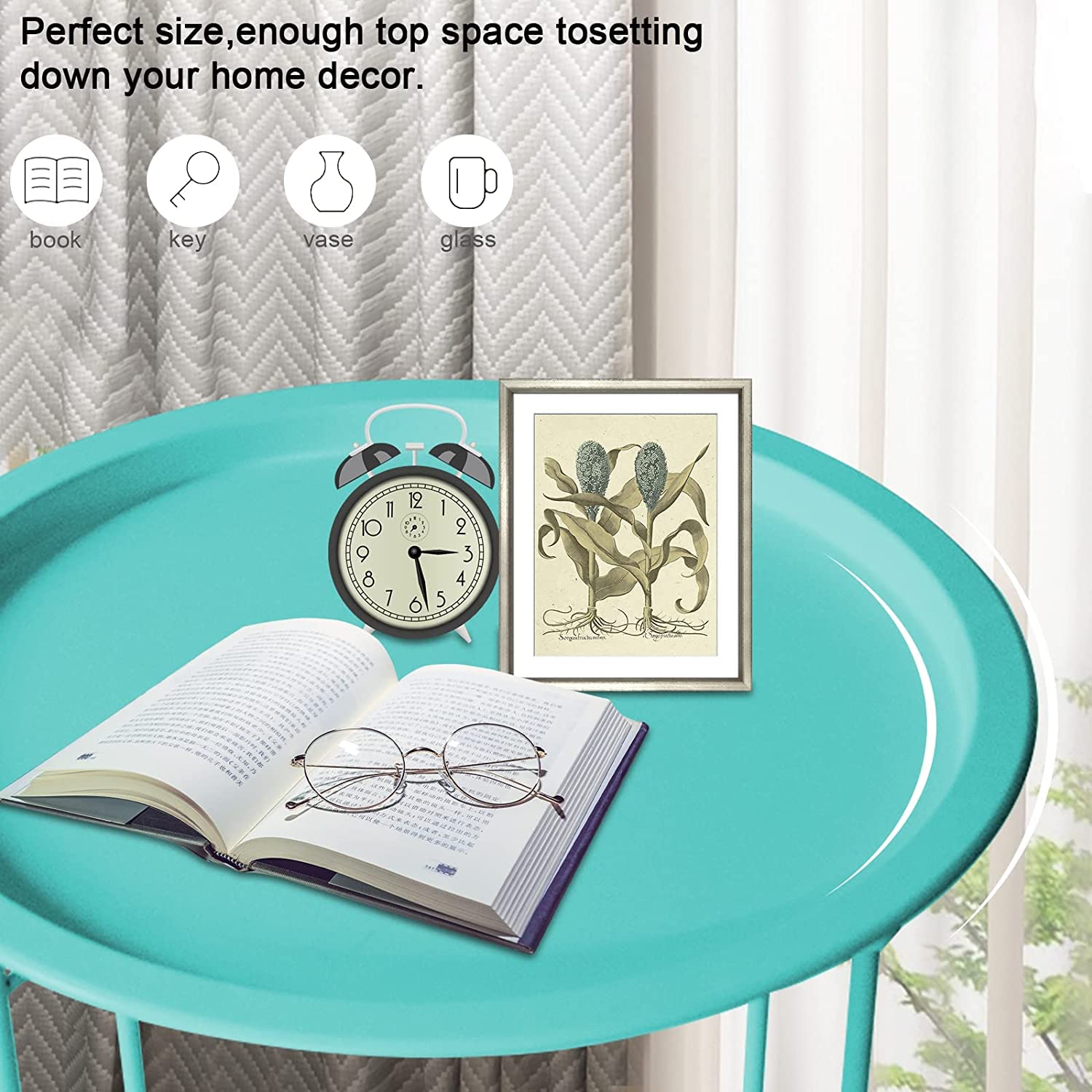 Garden 4 you close-up of tabletop texture highlights easy-to-clean, water-resistant finish