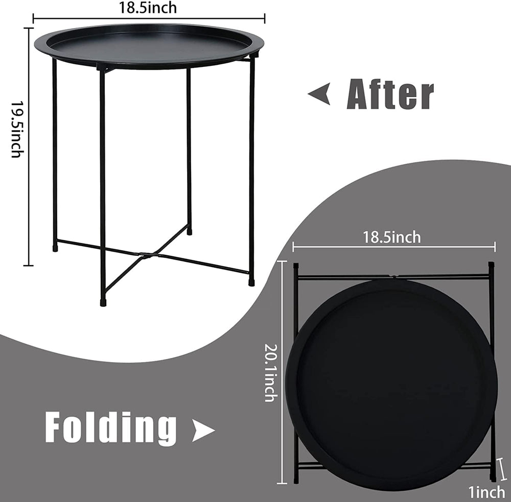 Garden 4 you folded table flat for storage showing space-saving benefit