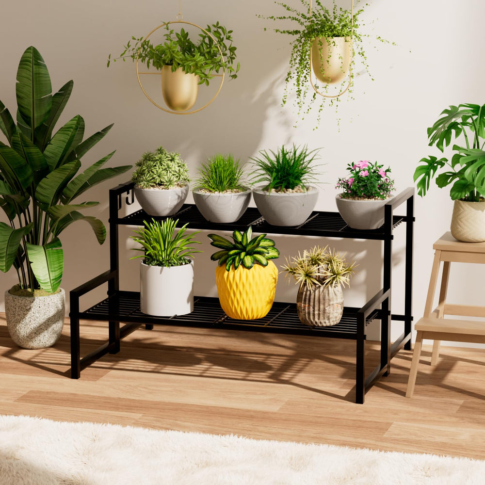 Garden 4 you plant stand on balcony creating attractive multi-plant arrangement