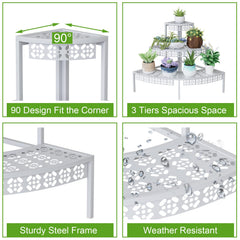 Garden 4 you in-use patio display with multiple pots maximizing sunlight exposure