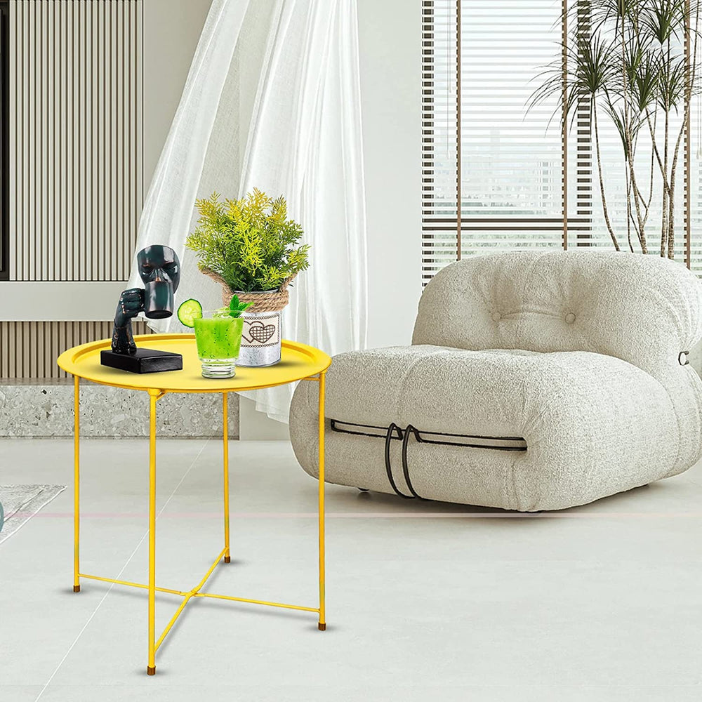 Garden 4 you table used as bedside accent showing multifunctional home use