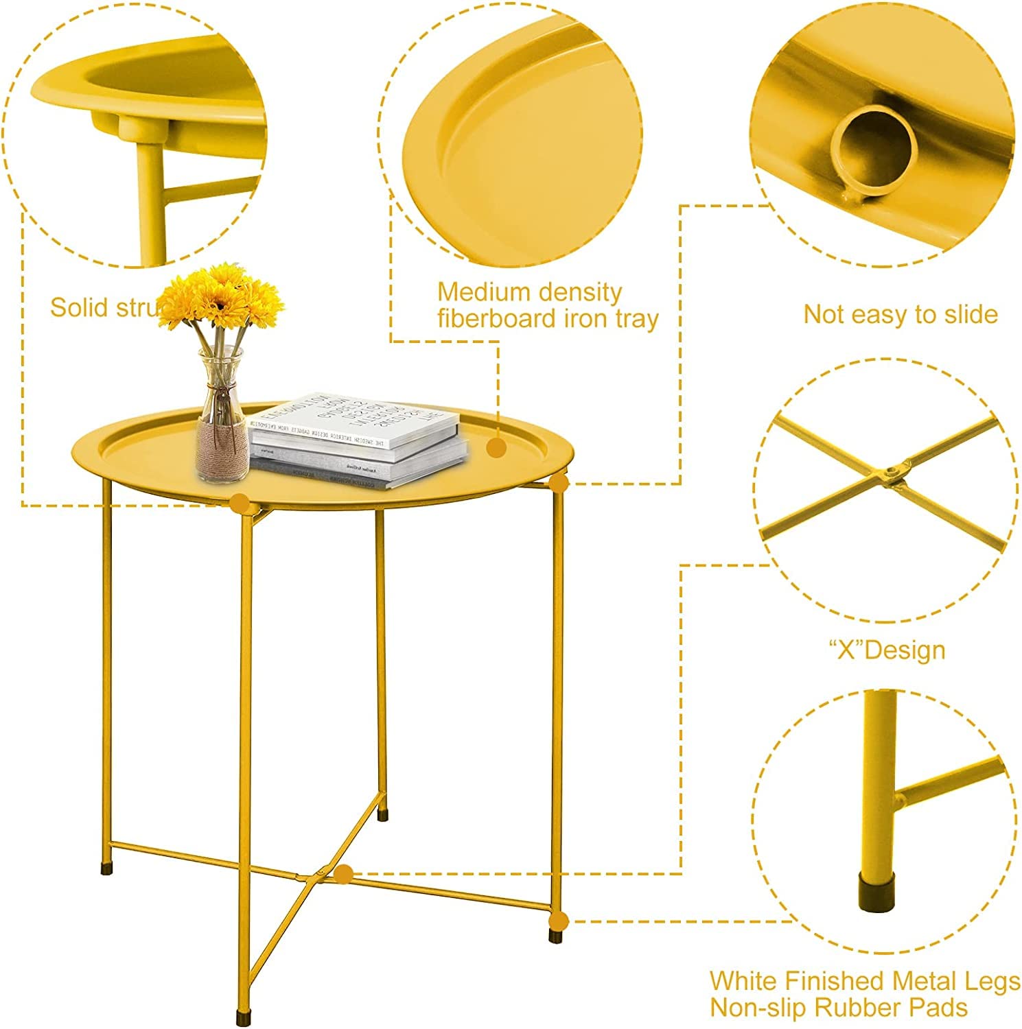 Garden 4 you removable tray lifted off frame showing serving versatility