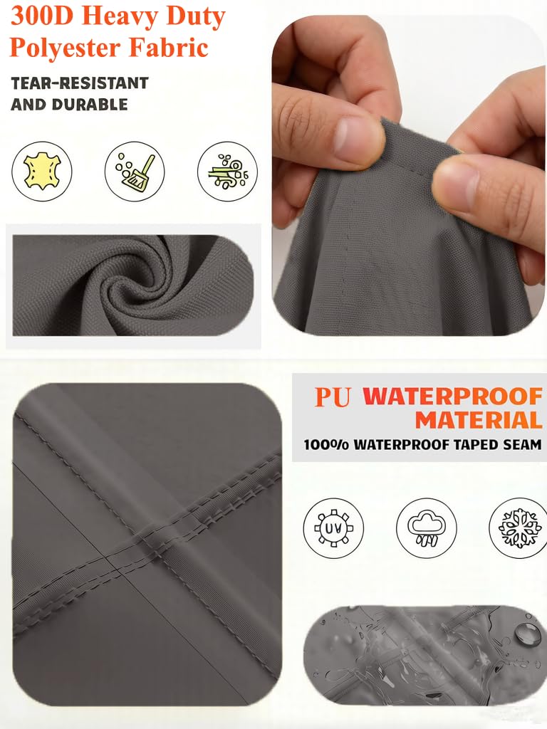 Garden Balsam elastic hem and toggle lock securing cover in wind