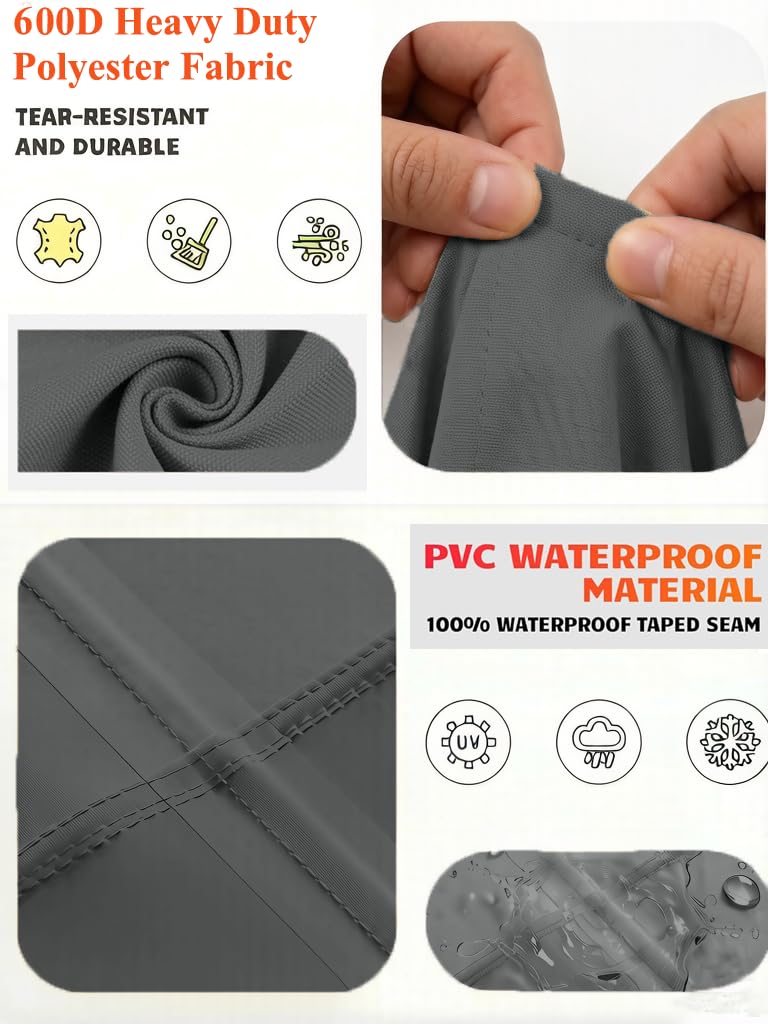 Garden Balsam elastic hem and plastic clip fastener securing cover against wind