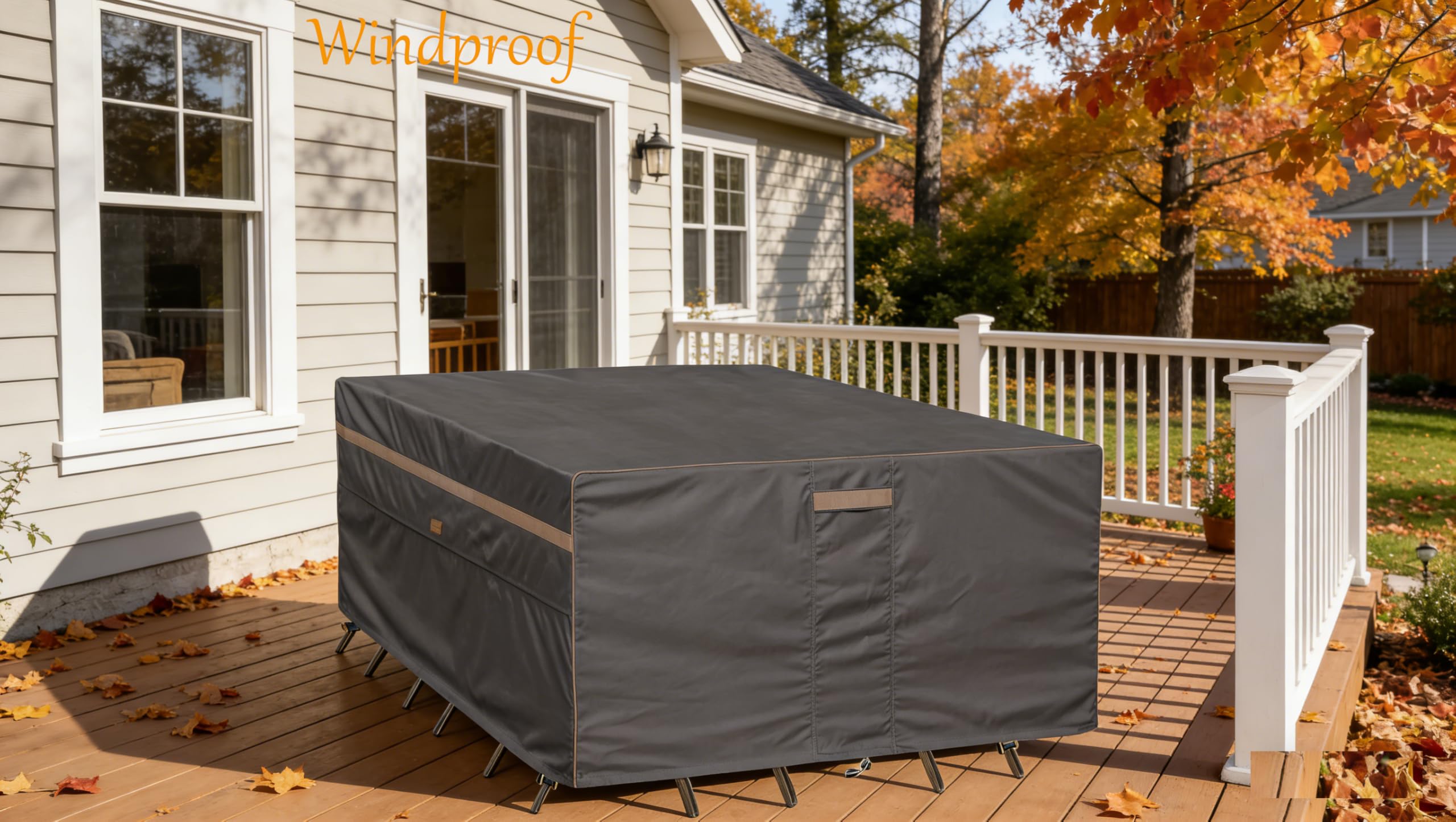 Garden Balsam size comparison with chair showing fit for 6-8 seats