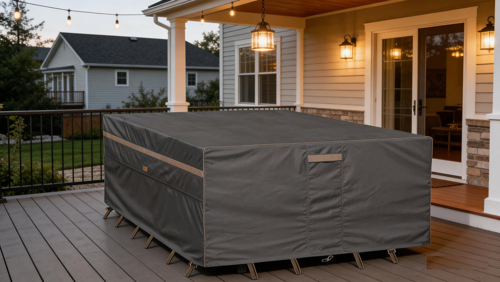 Garden Balsam folded cover neatly stored to save space