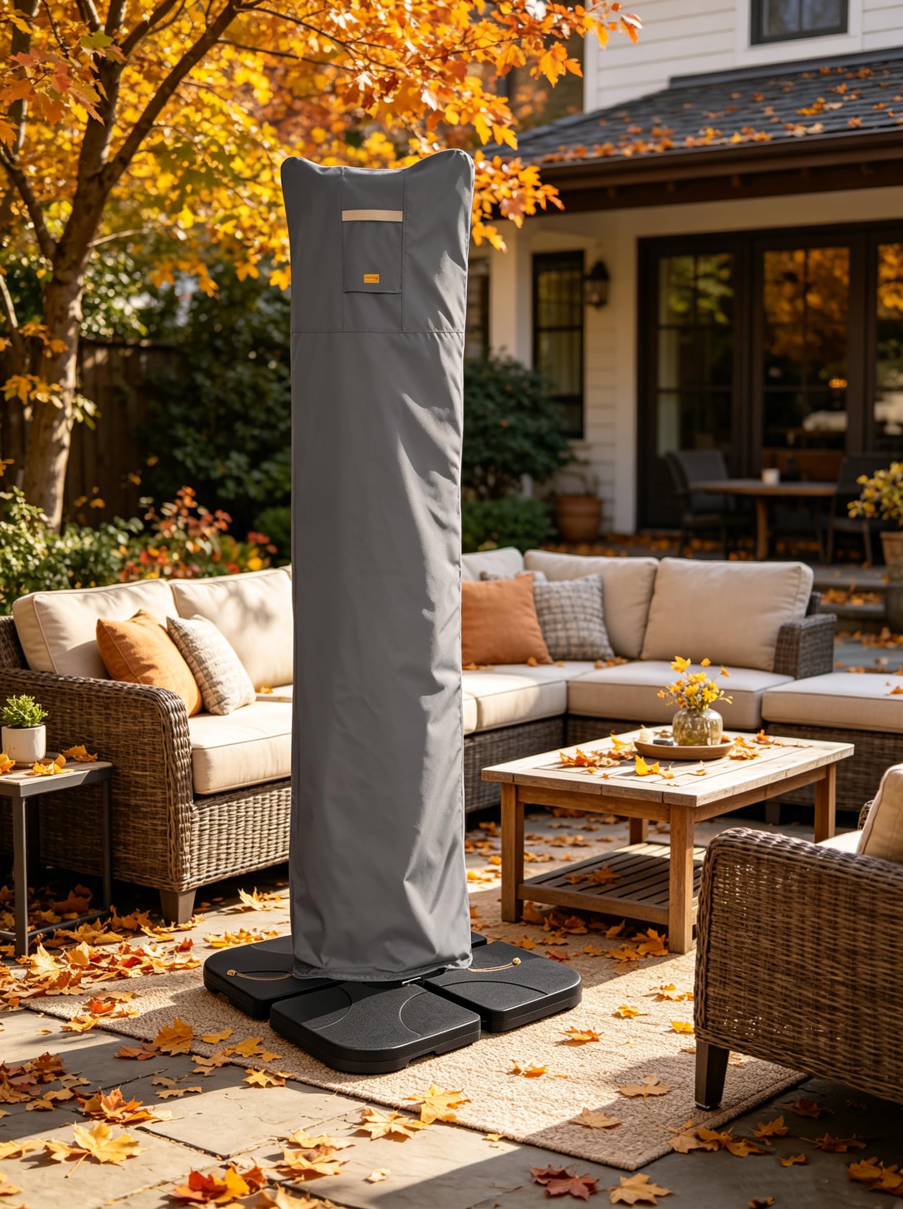 Garden Balsam folded cover compact for tidy off-season storage