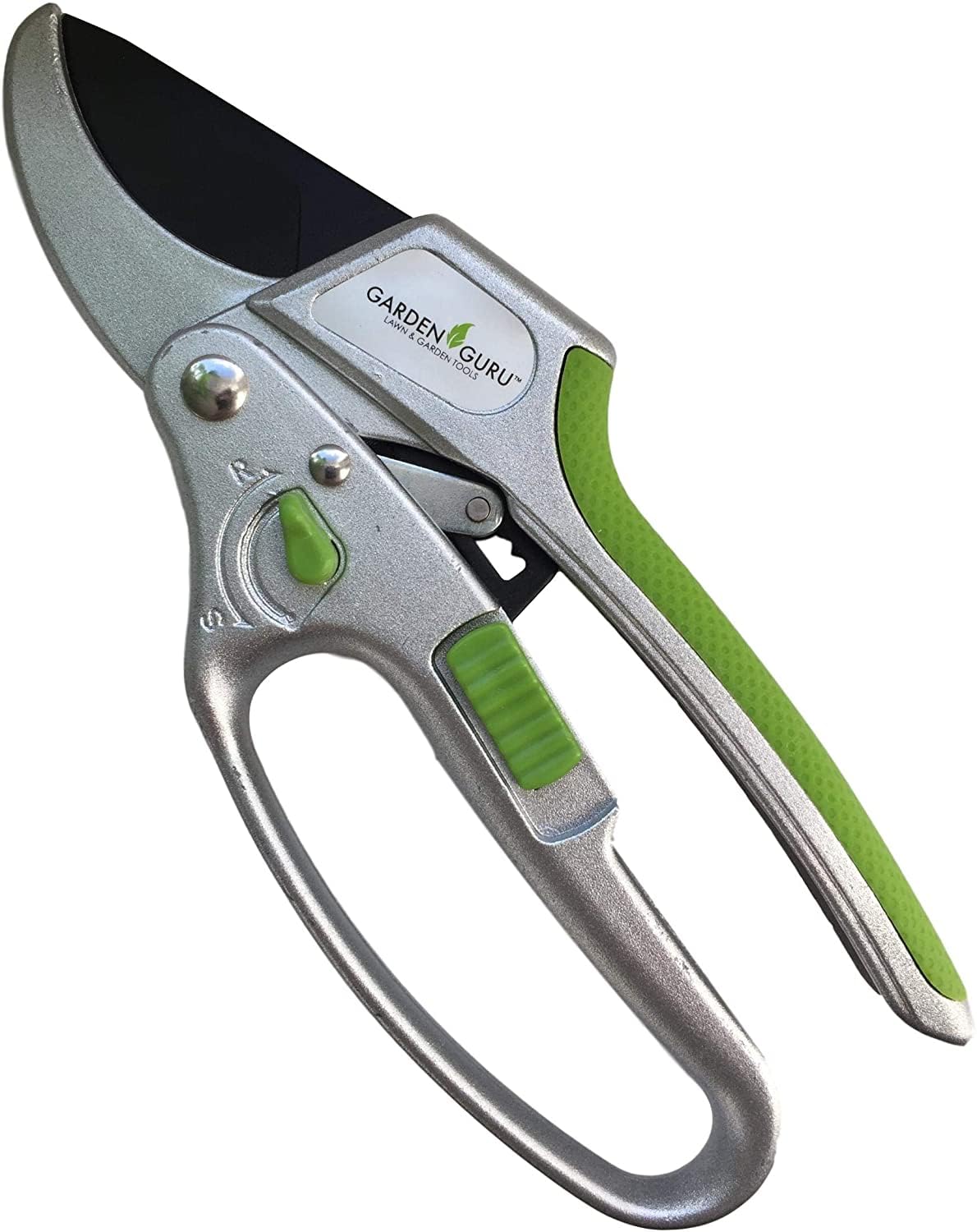 GARDEN GURU front view of pruner showing compact durable design and ease