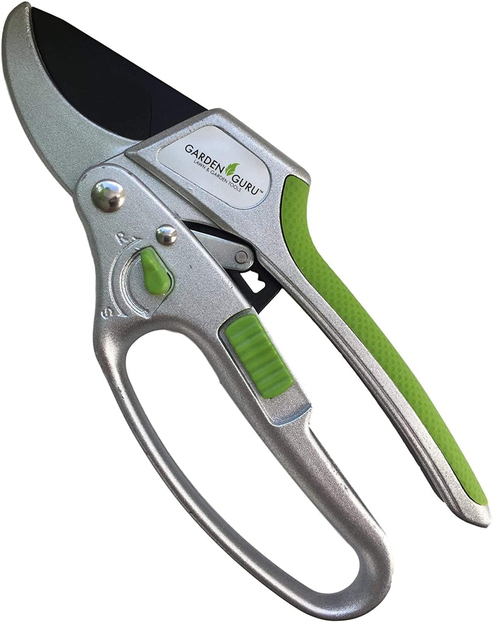 GARDEN GURU front view of pruner showing compact durable design and ease