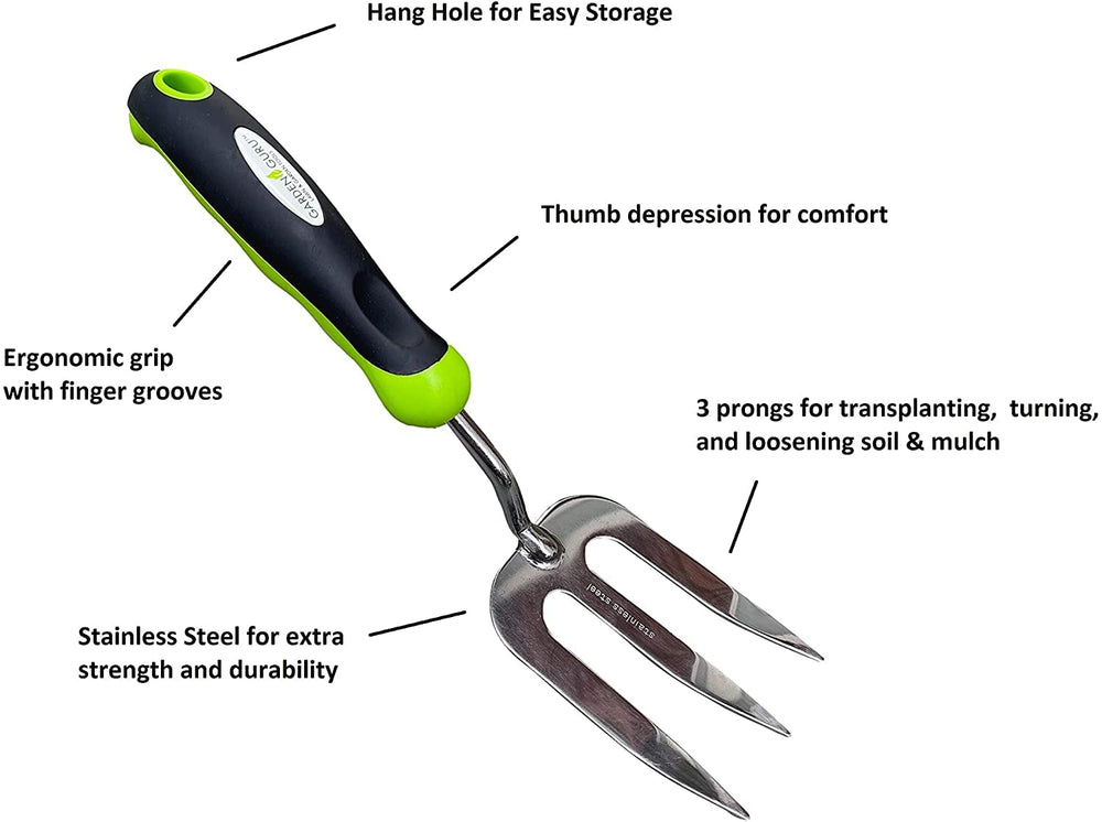 Garden Guru handle close-up showing ergonomic grip for comfortable use