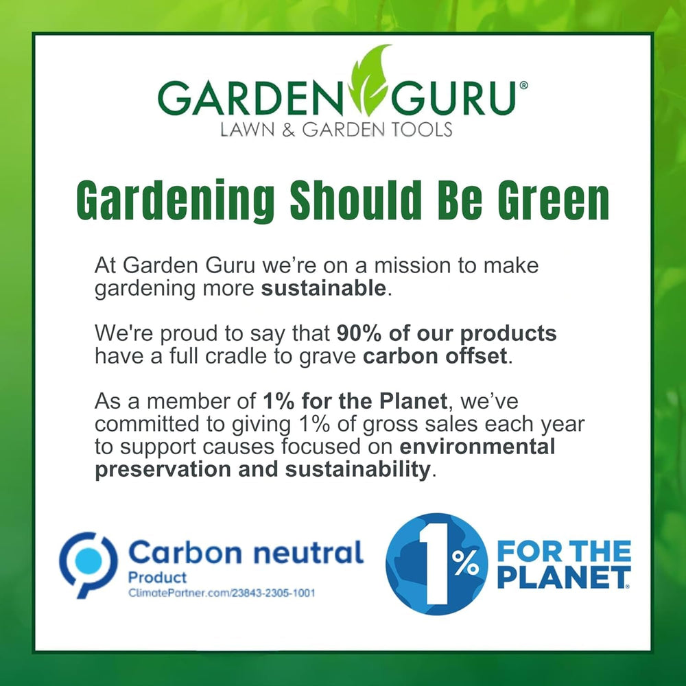 Garden Guru soft-grip handle texture demonstrating comfort and non-slip control