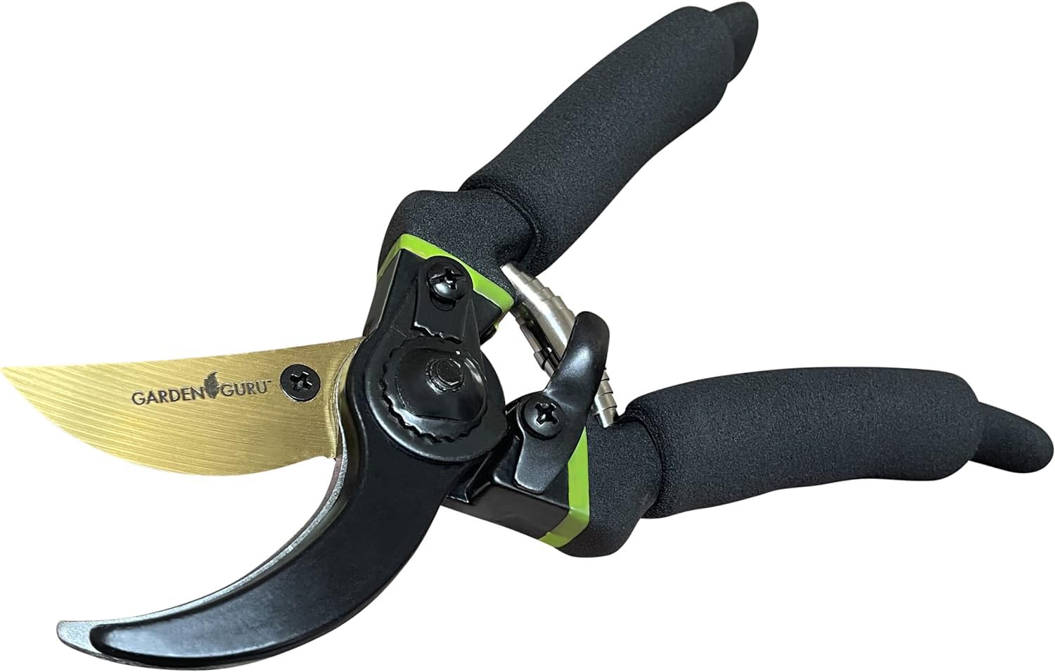 Garden Guru hedge shears full length showing wide blades for faster hedge shaping