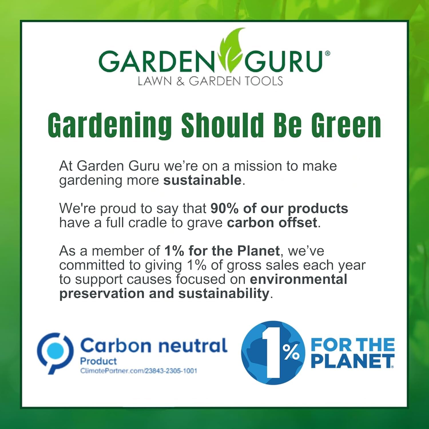 GARDEN GURU pruner beside 1.5 inch branch showing cutting capacity