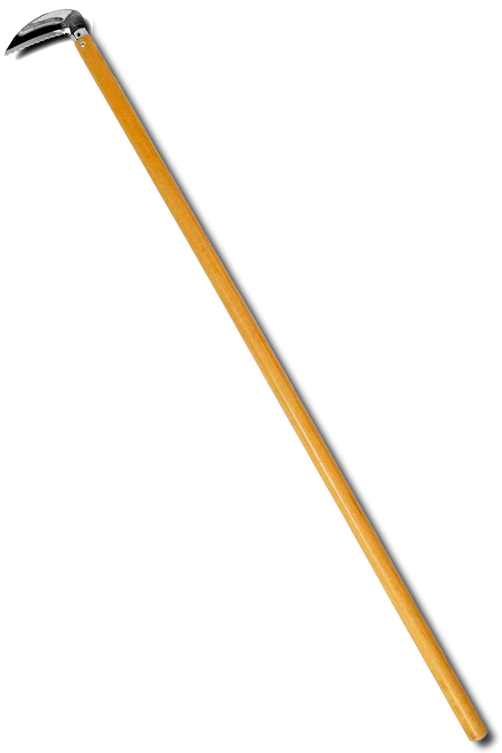 Garden Helper front view long handle hoe showing full tool and benefits of upright use