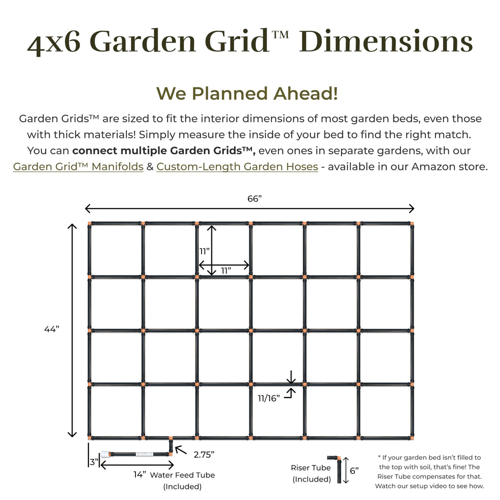 Garden In Minutes Grid watering vegetables in season showing consistent plant hydration benefit