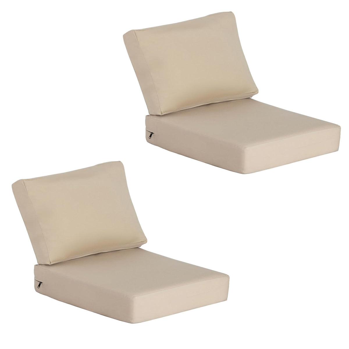 Garden lucky front view of packaged cushion set showing neat delivery and size