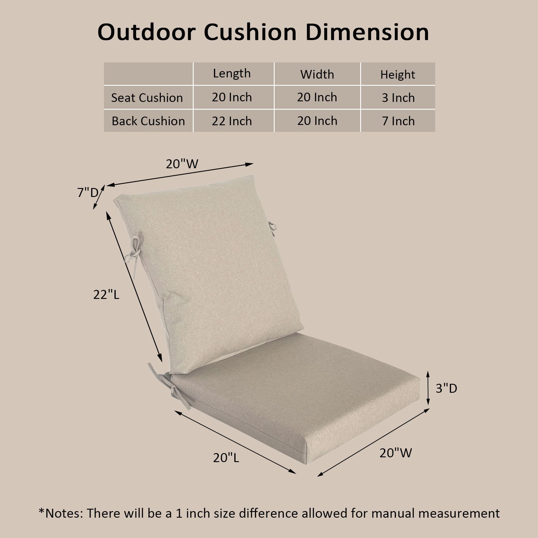 Garden lucky ergonomic handle detail for easy carrying and repositioning on patio furniture