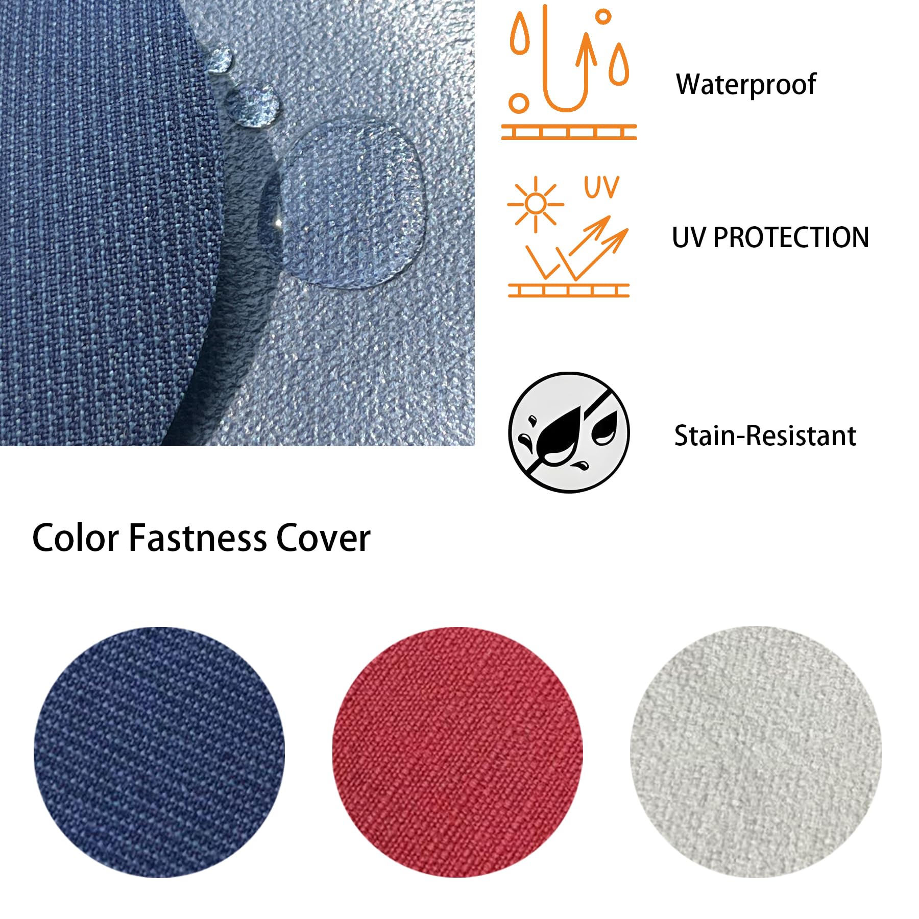 Garden lucky hidden YKK zipper and piping detail for durability and neat edges