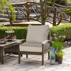 Garden lucky zipper and piping detail highlighting durable YKK construction