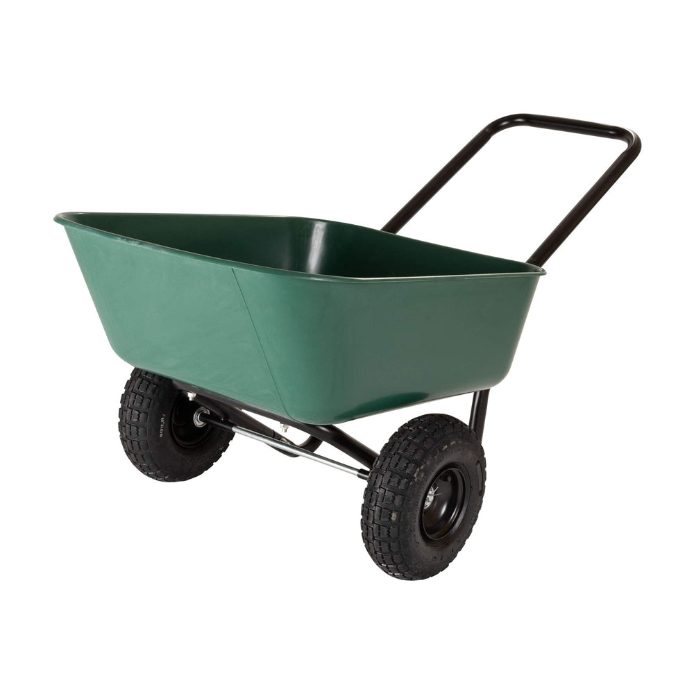 GARDEN STAR front view showing compact garden barrow for easier hauling