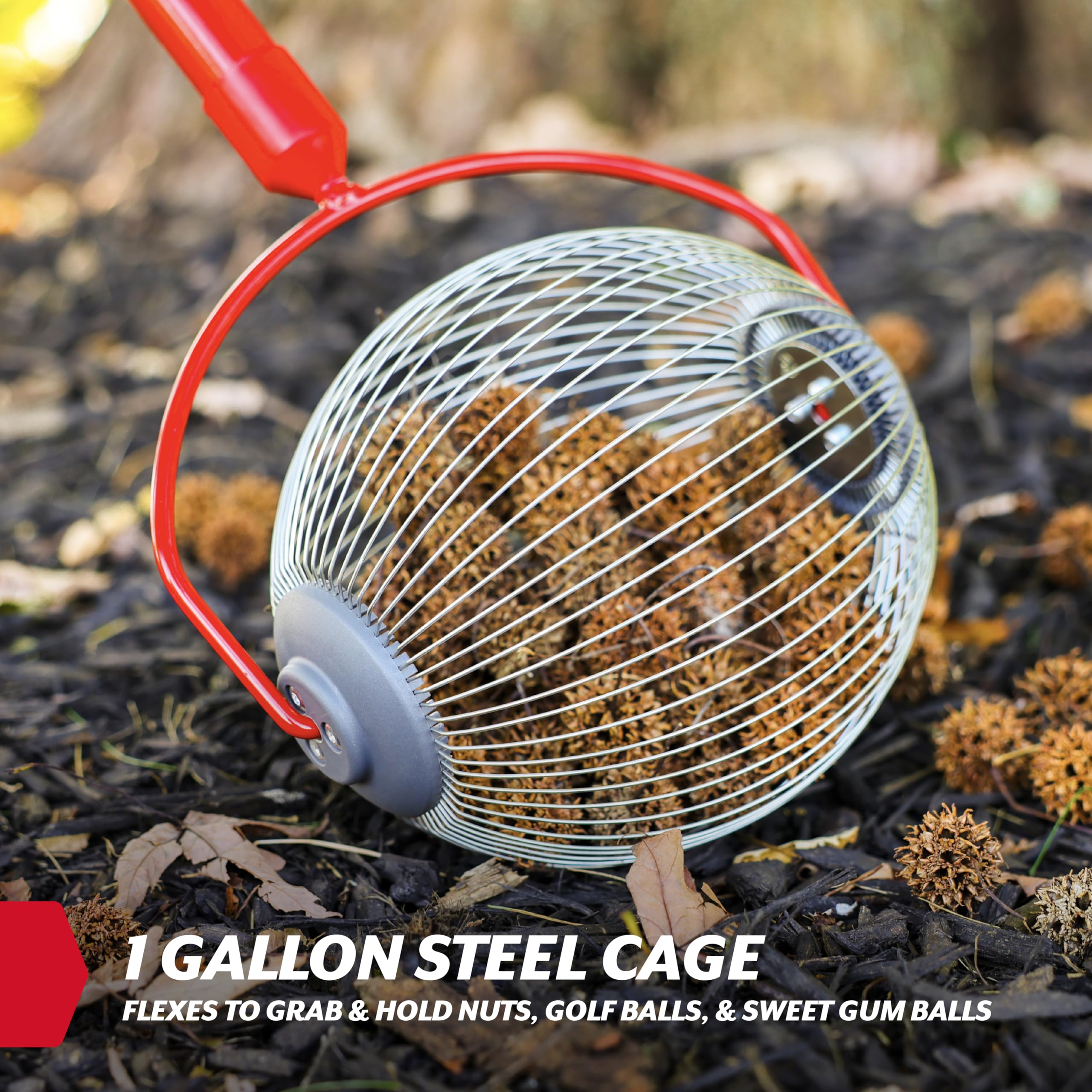 GARDEN WEASEL close-up of steel wire cage highlighting durable capture action