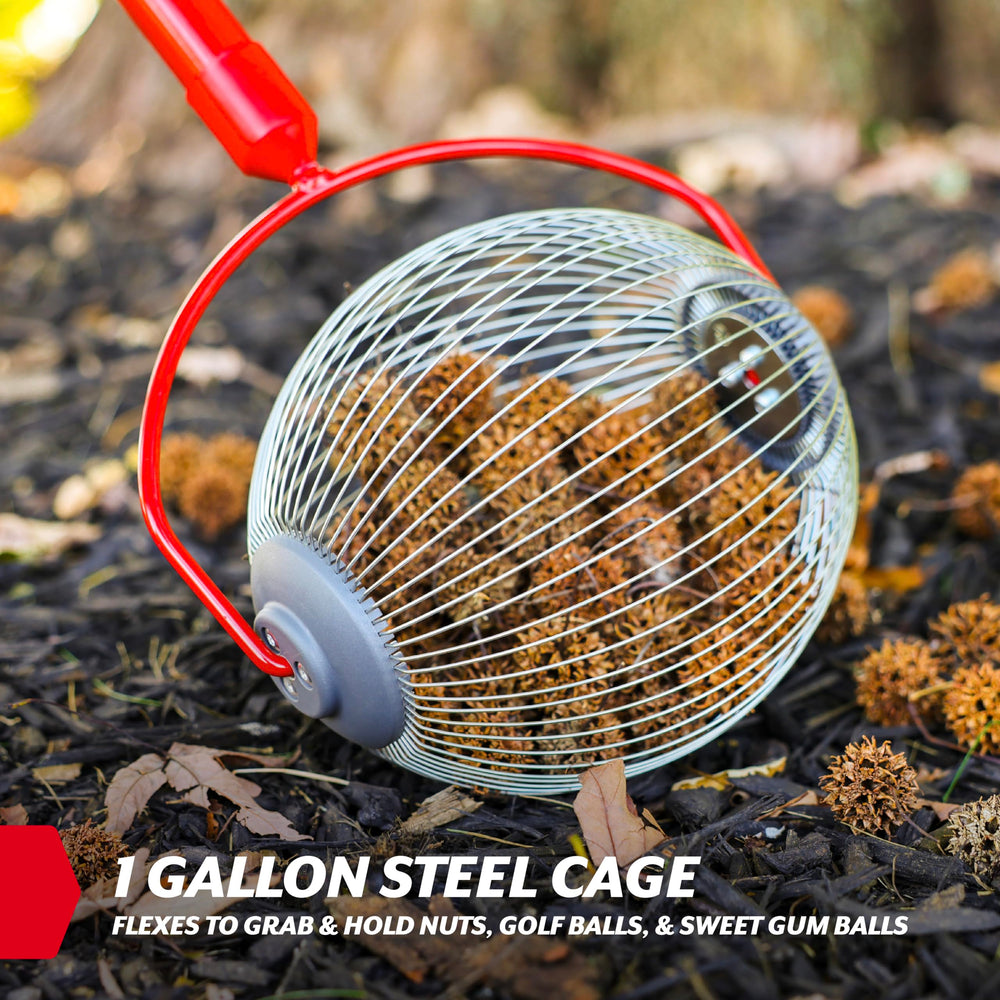 GARDEN WEASEL close-up of steel wire cage highlighting durable capture action