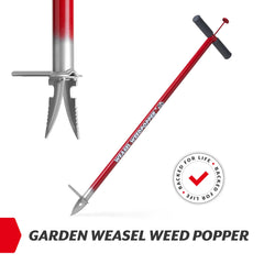GARDEN WEASEL rubber handle grip close-up for comfortable extended use