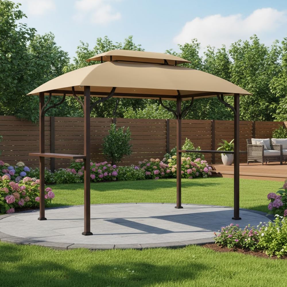 Garden Winds close-up of RipLock 350 fabric grid showing reinforced tear resistance